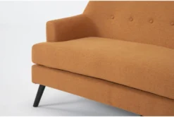 Celestino Copper Settee -Home Furniture 317514 orange fabric settee detail 45