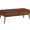 Leslie Mid-Century Coffee Table With Drawers