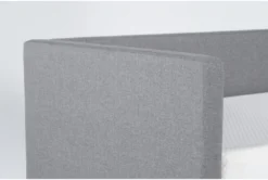 Emmerson II Grey Upholstered Full Daybed With Trundle -Home Furniture 317761 grey fabric daybed detail 45