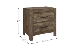 Barret Brown 24" 2 Drawer Nightstand 11 Barret Brown 24" 2 Drawer Nightstand -Home Furniture 317791 detail 45