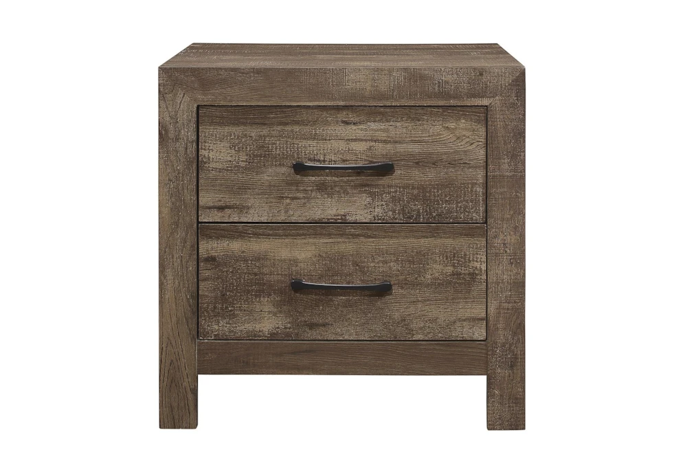 Barret Brown 24" 2 Drawer Nightstand 2 Barret Brown 24" 2 Drawer Nightstand - Image 2
