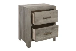 Tarek Grey 28" 2 Drawer Nightstand -Home Furniture 317885 detail 44