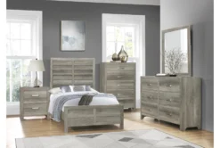 Tarek Grey 28" 2 Drawer Nightstand -Home Furniture 317885 room 86