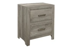 Tarek Grey 28" 2 Drawer Nightstand