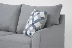 Jaylen Cement 85" Queen Sleeper Sofa, Loveseat & Chaise Set -Home Furniture 318071 grey fabric living room set detail 46