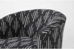 Kestrel 34" Swivel Glider Accent Chair -Home Furniture 318167 white fabric swivel glider detail 44