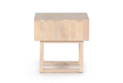 White Wash Accent Table With Cane -Home Furniture 318179 natural wood accent table side 14