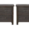 Larkin Espresso 2 Drawer Nightstand Set Of 2
