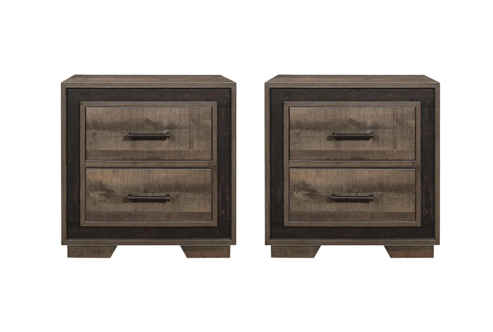 Angus 2 Drawer Nightstand Set Of 2 1 Angus 2 Drawer Nightstand Set Of 2