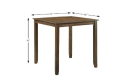 Zally 36" Counter Set For 4 -Home Furniture 318606 brown wood counter height set detail 44