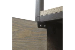 Darlen 48" Grey 3 Shelf Wood Bookcase With Storage Cabinet -Home Furniture 318636 grey wood bookcase detail 47