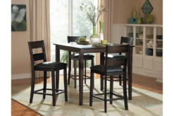 Aleena 40" Counter Set For 4 -Home Furniture 318649 brown wood counter height set room 85