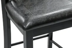 Nala 39" Counter Set For 4 -Home Furniture 318650 black wood counter height set detail 44