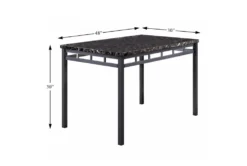 Jojo 48" Dining Set For 4 -Home Furniture 318653 black metal dining set detail 44