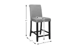 Orley Counter Stool Set Of 2 11 Orley Counter Stool Set Of 2 -Home Furniture 318662 black wood counter height set detail 44