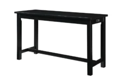 Stacy Black 67" Counter Set For 4 -Home Furniture 318743 black wood counter height set side 14