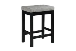 Stacy Black 67" Counter Set For 4 -Home Furniture 318743 black wood counter height set side 15