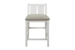 Damar Grey 37" Counter Set For 4 -Home Furniture 319146 grey wood counter height set front 03