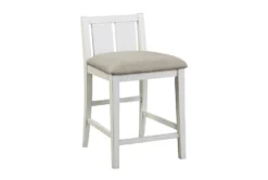 Damar Grey 37" Counter Set For 4 -Home Furniture 319146 grey wood counter height set side 15