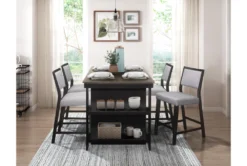 Alley 59" Counter Table -Home Furniture 319148 grey wood counter height set room 85