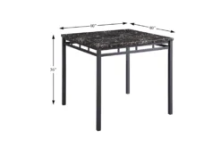 Julie 40" Counter Set For 4 -Home Furniture 319228 black metal counter height set detail 44