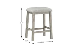 Daisy 60" Counter Set For 4 -Home Furniture 319229 grey wood counter height set detail 45