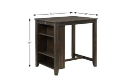 Damar Brown 37" Counter Set For 2 -Home Furniture 319510 detail 44