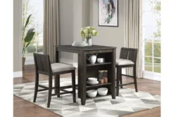 Damar Brown 37" Counter Set For 2 -Home Furniture 319510 room 85