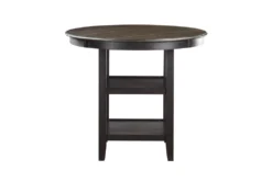 Taylor Brown/Black Counter Set For 4 -Home Furniture 319511 brown wood counter height set front 03