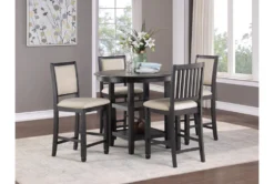 Taylor Brown/Black Counter Set For 4 -Home Furniture 319511 room 85