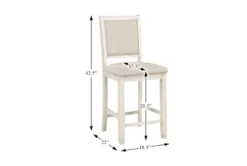 Taylor Brown/White 42" Counter Set For 4 -Home Furniture 319513 detail 45 1