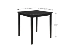 Orley 36" Counter Set For 4 -Home Furniture 319514 black wood counter height set detail 44