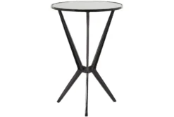 17 X 25 Black Aluminum Accent Table 8 17 X 25 Black Aluminum Accent Table -Home Furniture 320257 black metal accent table back 82