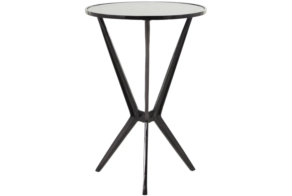 17 X 25 Black Aluminum Accent Table 4 17 X 25 Black Aluminum Accent Table - Image 4