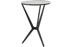 17 X 25 Black Aluminum Accent Table 7 17 X 25 Black Aluminum Accent Table -Home Furniture 320257 black metal accent table material 76