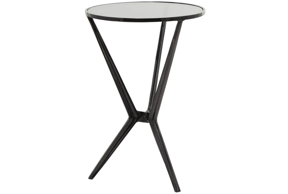 17 X 25 Black Aluminum Accent Table 3 17 X 25 Black Aluminum Accent Table - Image 3