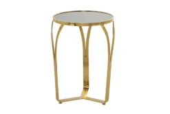Black & Gold Metal Accent Table -Home Furniture 320336 gold metal accent table back 82