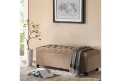 Maia 49" Sand Tufted Soft Close Storage Bench -Home Furniture 320507 room 85