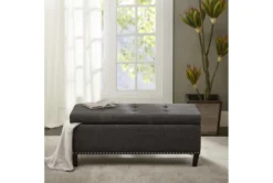 Maia 42" Grey Tufted Soft Close Storage Bench 11 Maia 42" Grey Tufted Soft Close Storage Bench -Home Furniture 320512 room 85