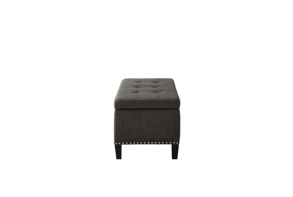 Maia 42" Grey Tufted Soft Close Storage Bench 5 Maia 42" Grey Tufted Soft Close Storage Bench - Image 5