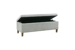 48" Blue Soft Close Storage Accent Bench -Home Furniture 320521 storage 12