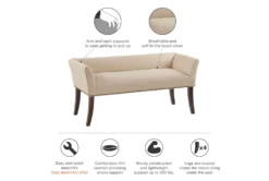 50" Nessa Cream Accent Bench -Home Furniture 320525 detail 45