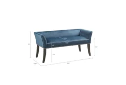 50" Nessa Blue Accent Bench -Home Furniture 320529 detail 46