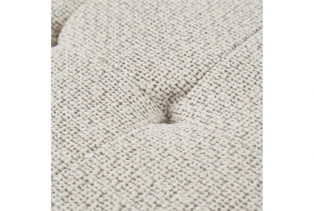 45" Cream Button-Tufted Upholstered Metal Base Accent Bench 7 45" Cream Button-Tufted Upholstered Metal Base Accent Bench - Image 7