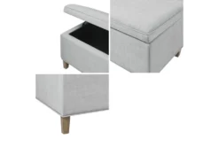 48" Light Grey Soft Close Storage Bench 17 48" Light Grey Soft Close Storage Bench -Home Furniture 320544 detail 45