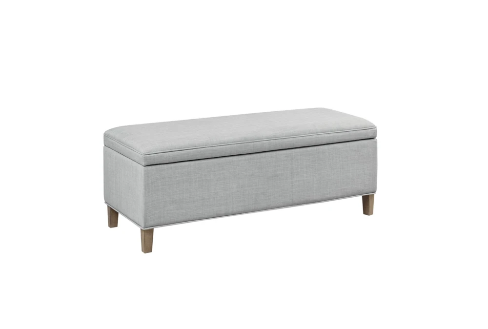 48" Light Grey Soft Close Storage Bench 1 48" Light Grey Soft Close Storage Bench