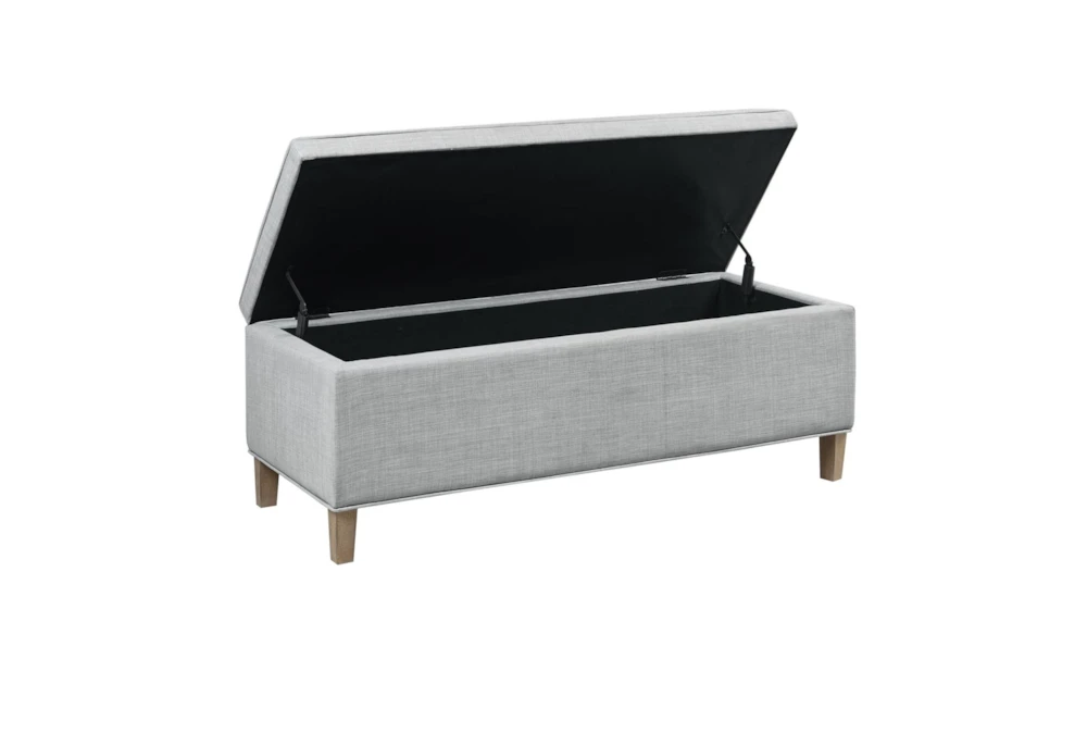48" Light Grey Soft Close Storage Bench 3 48" Light Grey Soft Close Storage Bench - Image 3