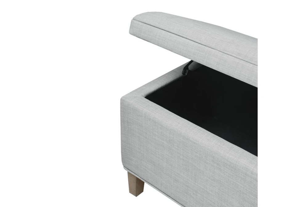48" Light Grey Soft Close Storage Bench 4 48" Light Grey Soft Close Storage Bench - Image 4