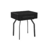 Sasha Black Glass Side Table