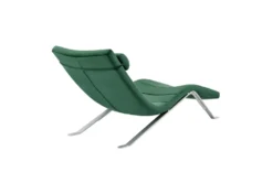 Tilda Green Velvet Chaise With Silver Base -Home Furniture 320645 green fabric chaise detail 45